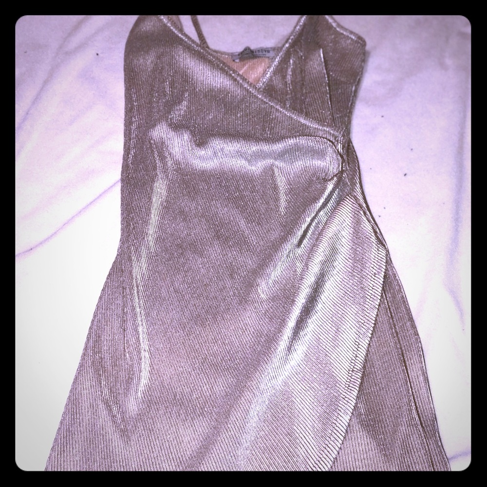 Silver cocktail dress